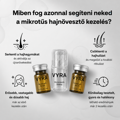 GROW Arany Mikrotűs Hajnövesztő Kezelés Férfiaknak