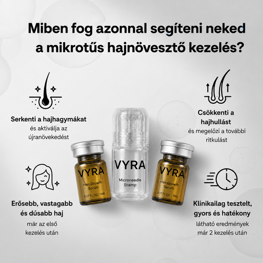 GROW Arany Mikrotűs Hajnövesztő Kezelés Férfiaknak