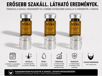 GROW Arany Mikrotűs Szakállnövesztő Kezelés Férfiaknak