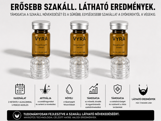 GROW Arany Mikrotűs Szakállnövesztő Kezelés Férfiaknak