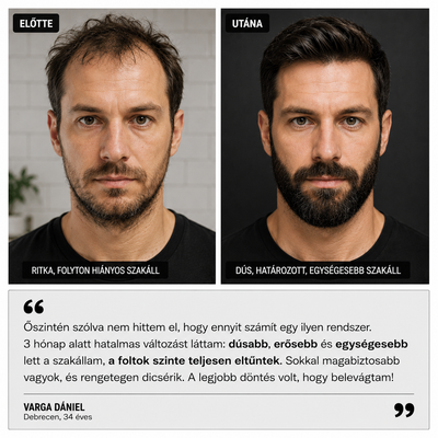 GROW Arany Mikrotűs Szakállnövesztő Kezelés Férfiaknak