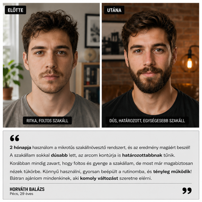 GROW Arany Mikrotűs Szakállnövesztő Kezelés Férfiaknak