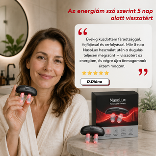 NasoLux™ – Azonnali Orrdugulás és Arcüreg Nyomás Enyhítő Eszköz