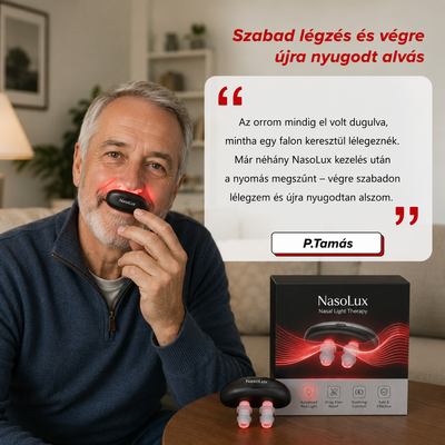 NasoLux™ – Azonnali Orrdugulás és Arcüreg Nyomás Enyhítő Eszköz
