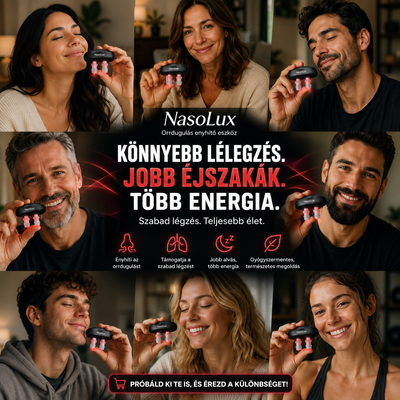 NasoLux™ – Azonnali Orrdugulás és Arcüreg Nyomás Enyhítő Eszköz