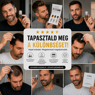 GROW Arany Mikrotűs Hajnövesztő Kezelés Férfiaknak