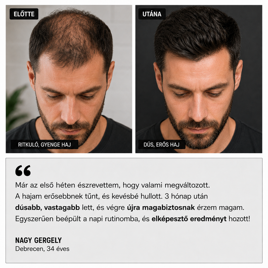 GROW Arany Mikrotűs Hajnövesztő Kezelés Férfiaknak