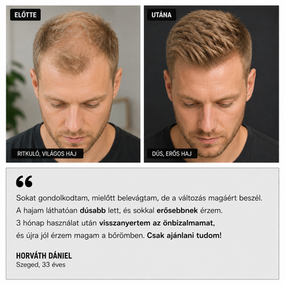 GROW Arany Mikrotűs Hajnövesztő Kezelés Férfiaknak