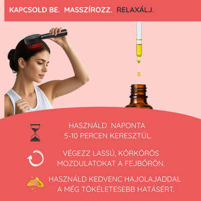 Soralux-Fejbőr masszírozó hajhullás ellen