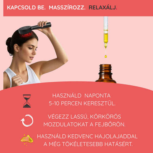 Soralux-Fejbőr masszírozó hajhullás ellen